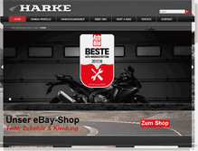 Tablet Screenshot of harke-bikes.de